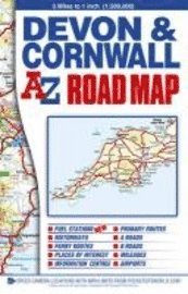 Devon and Cornwall Road Map ()