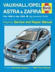 Vauxhall Opel Astra and Zafira Petrol (kartonnage)