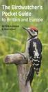 The Birdwatcher's Pocket Guide to Britain and Europe
