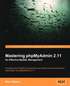 Mastering PhpMyAdmin 2.11 for Effective MySQL Management