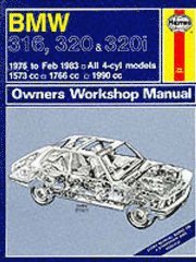 B. M. W. 316, 320 and 320i 1975-83 Owner's Workshop Manual (inbunden)