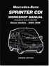 Mercedes-Benz Sprinter CDI Owners Edition 2000-2006