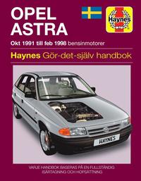 Opel Astra (91 - 98) Svensk text (kartonnage)