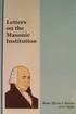 Letters on the Masonic Institution