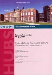 Corporate Social Responsibility at IKEA (h�ftad)