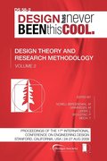 Proceedings of ICED'09, Volume 2, Design Theory and Research Methodology