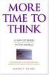 More Time to Think (inbunden)