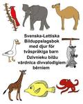 Svenska-Lettiska Bilduppslagsbok med djur fr tvsprkiga barn