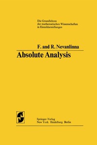 Absolute Analysis (inbunden)