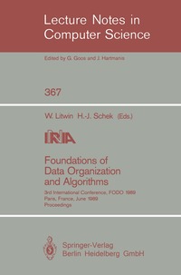 Foundations of Data Organization and Algorithms (h�ftad)