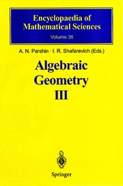Algebraic Geometry: v. 3 (inbunden)