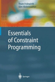 Essentials of Constraint Programming (h�ftad)