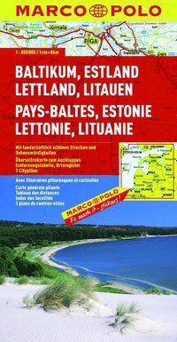 Baltic States (Estonia, Latvia &; Lithuania) Marco Polo Map ()