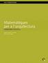 Matematiques Per a L'arquitectura. Problemes Resol