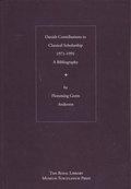 Danish contributions to classical scholarship 1971-1991
