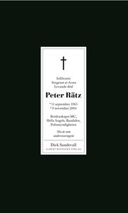 Peter R�tz : nio �r som undercoveragent (inbunden)