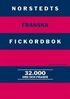 Norstedts franska fickordbok : Fransk-svensk/Svensk-fransk