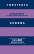 Norstedts italienska ordbok : italiensk-svensk/svensk-italiensk