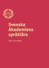 Svenska Akademiens spr�kl�ra