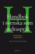 Handbok i svenska som andraspr�k