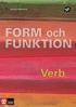 Form och funktion Verb (2:a uppl)
