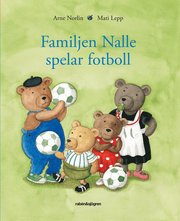 Familjen Nalle spelar fotboll (kartonnage)
