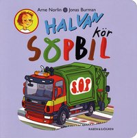 Halvan k�r sopbil (kartonnage)