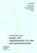 Frfattningssamling i kredit- och obestndsrtt, EU-rtt och associationsrtt : 2019/20