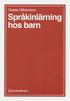 Spr�kinl�rning hos barn