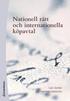 Nationell r�tt och internationella k�pavtal