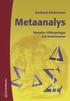 Metaanalys : Metoder, till�mpningar och kontroverser