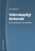 Vetenskapligt tnkande : frn kunskapsteori till metodteori