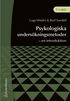 Psykologiska unders�kningsmetoder