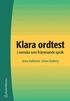 Klara ordtest i svenska som fr�mmande spr�k