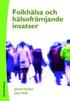 Folkh�lsa och h�lsofr�mjande insatser
