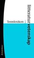 Termlexikon i litteraturvetenskap