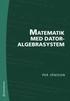 Matematik med datoralgebrasystem
