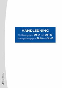 OS/SL handledning (inbunden)