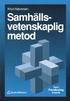 Samh�llsvetenskaplig metod