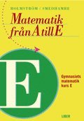 Matematik fr�n A till E: Bok E (h�ftad)