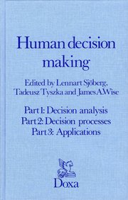 Human decision making (inbunden)