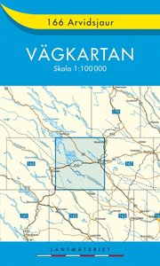 166 Arvidsjaur v�gkartan - 1:100000