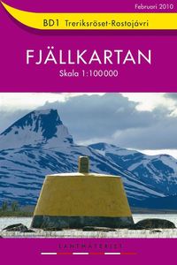 BD1 Treriksr�set-Rostoj�vri 1:100000 - Fj�llkarta ()