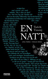 Turk och Timotej : en natt (inbunden)