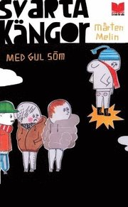 Svarta k�ngor med gul s�m (pocket)