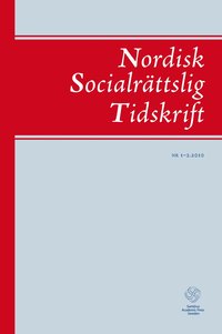 Nordisk socialr�ttslig tidskrift nr 1-2. 2010 (h�ftad)