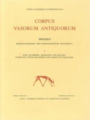 Corpus vasorum antiquorum. 2 Medelhavsmuseet and Nationalmuseum, Sweden 2, Stockholm 1 (inbunden)