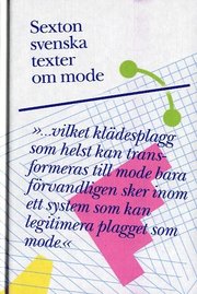 Sexton svenska texter om mode (kartonnage)