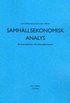 Samh�llsekonomisk analys