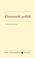 Ekonomisk politik